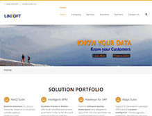 Tablet Screenshot of linxoft.com